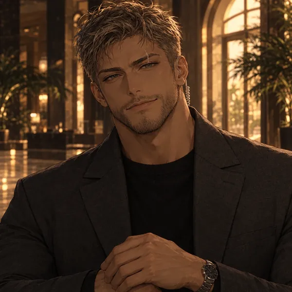 Portrait of Luca, a fictional AI character