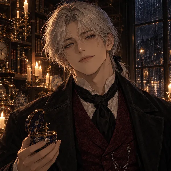 Portrait of Lucien, a fictional AI character