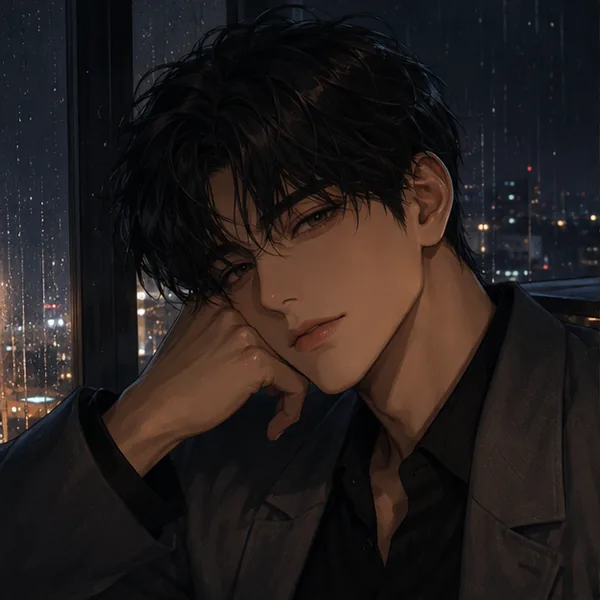 Portrait of Ren, a fictional AI character