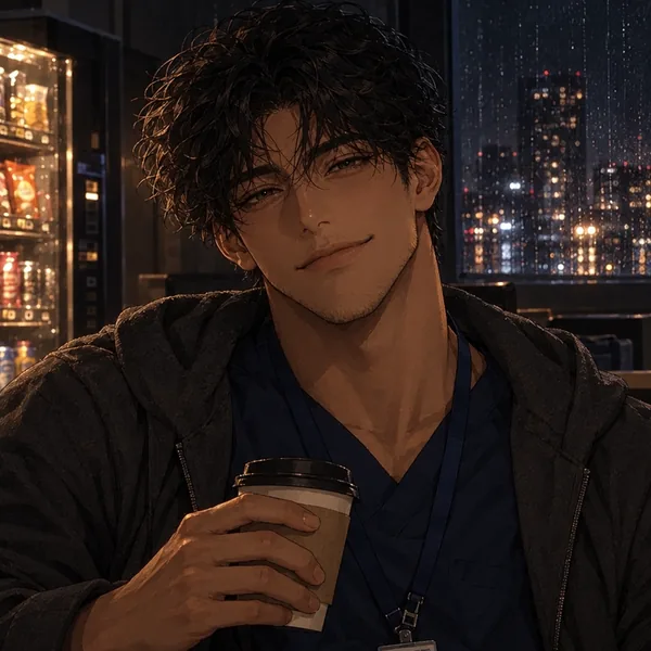 Portrait of Theo, a fictional AI character