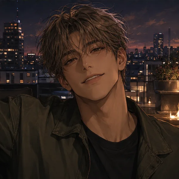 Portrait of Yuma, a fictional AI character